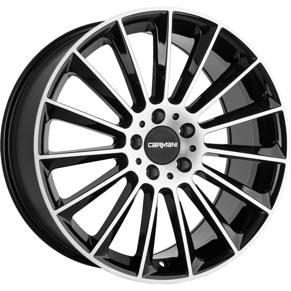 Carmani 17 Fritz black polish 22 inch velg